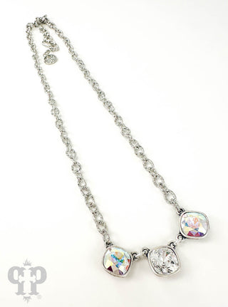 Triple Austrian crystal necklace