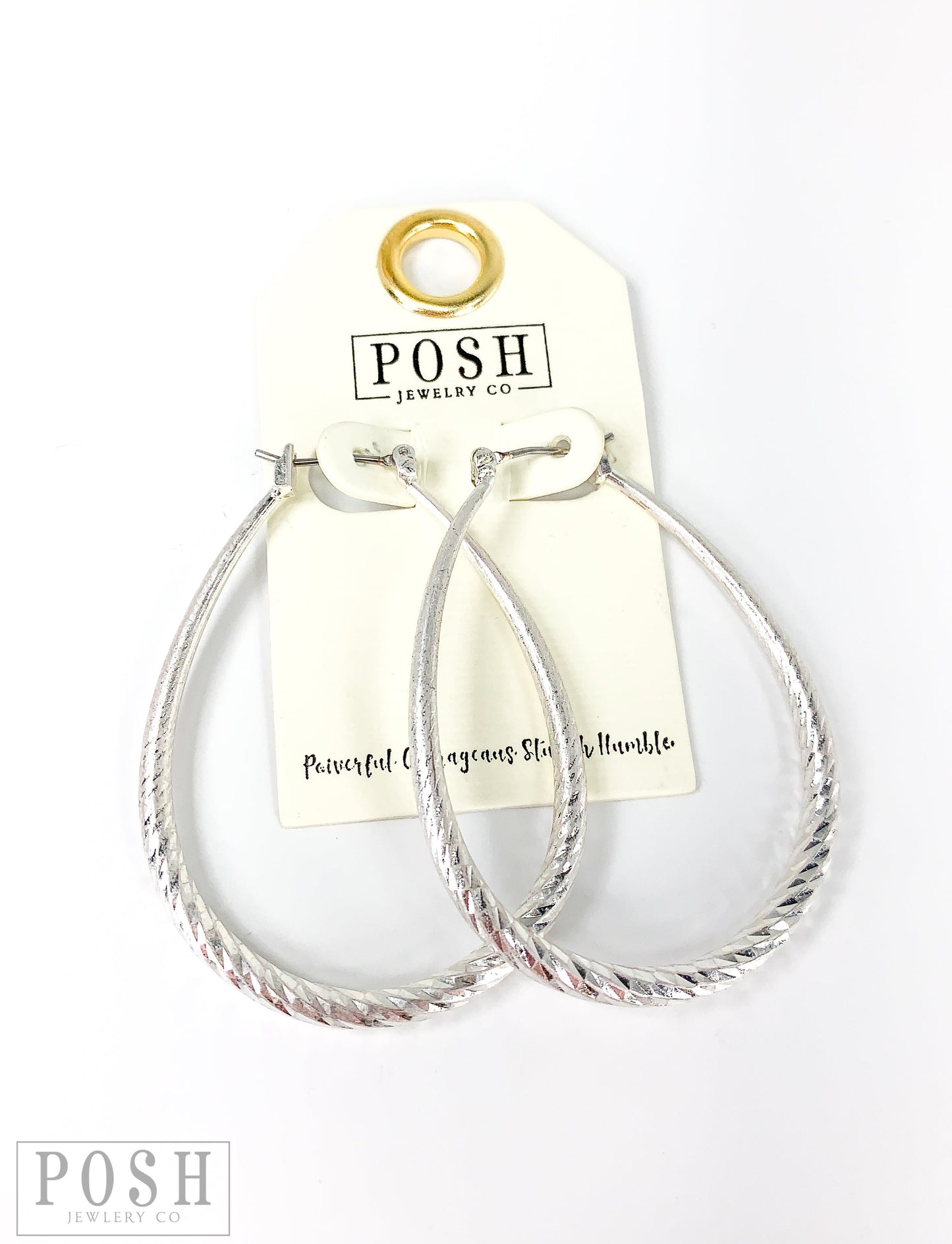 Harp shape hoop earring, last call