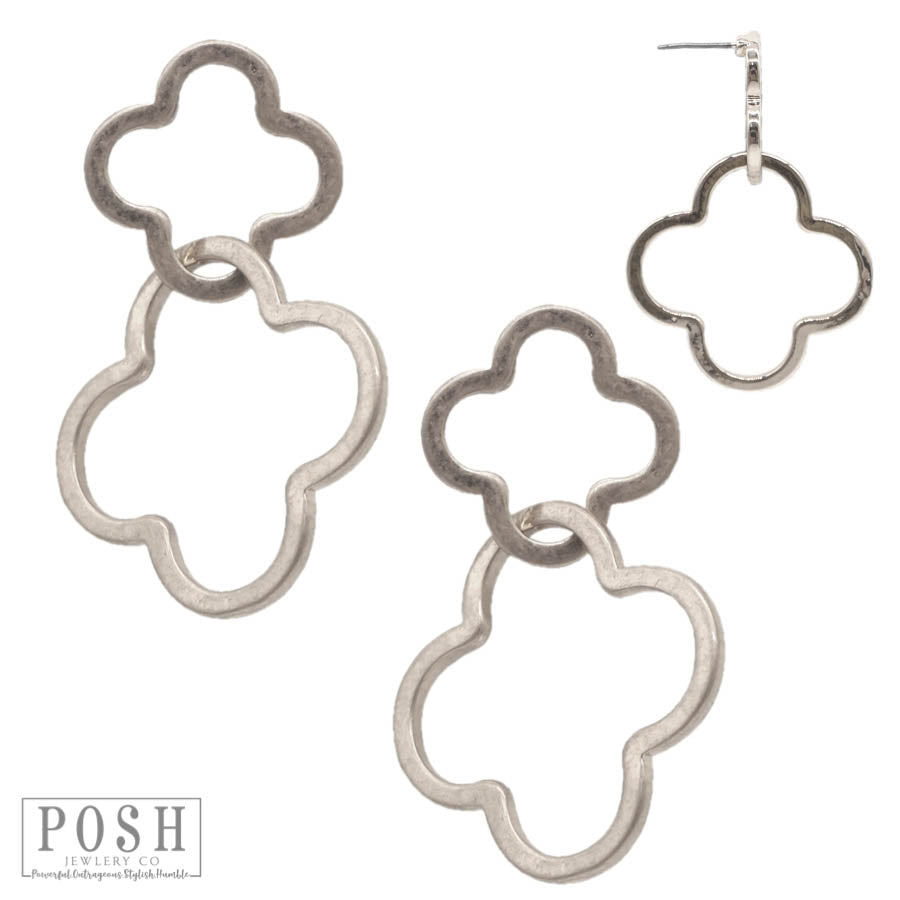 Double clover earring, last call