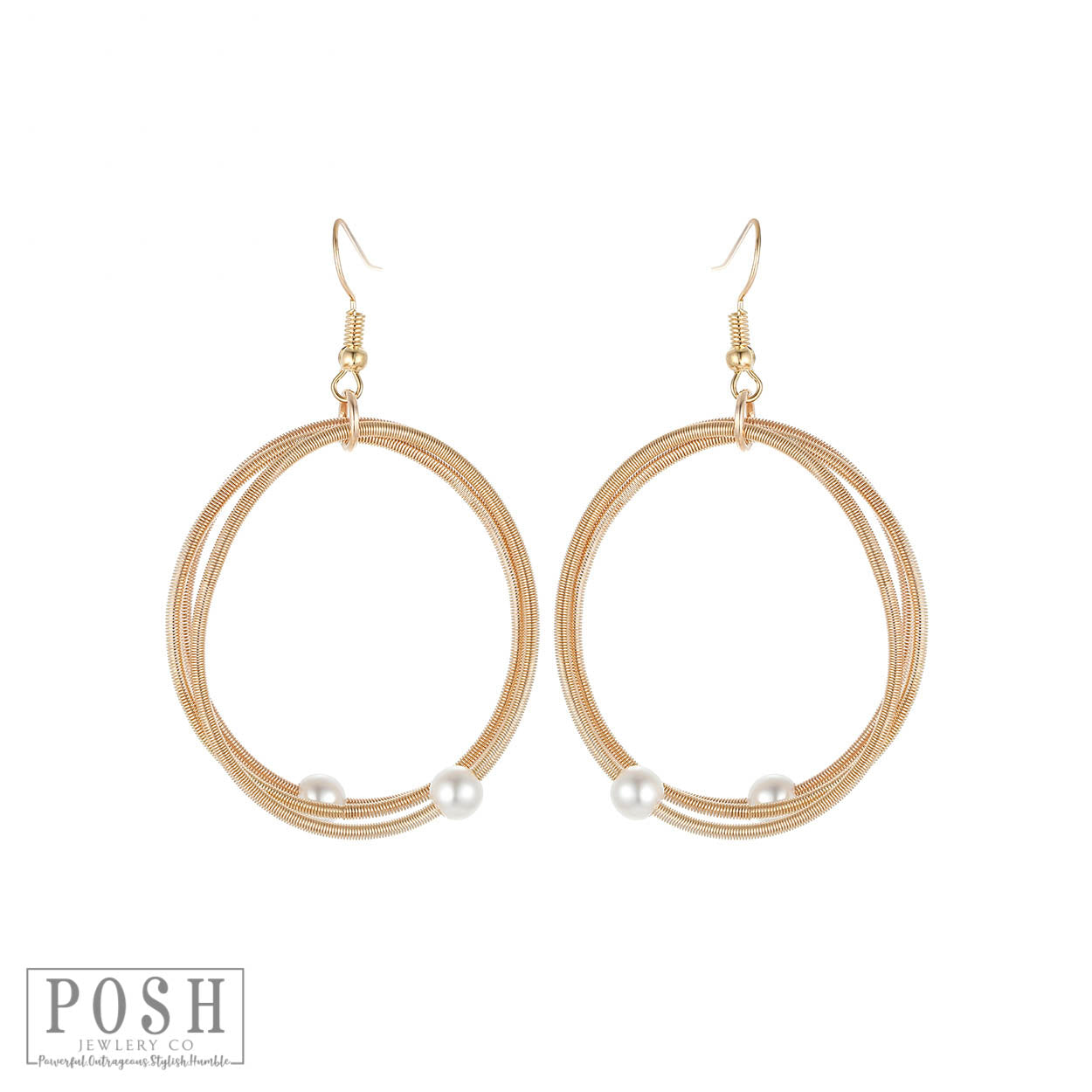 Guitar string circle earring, last call