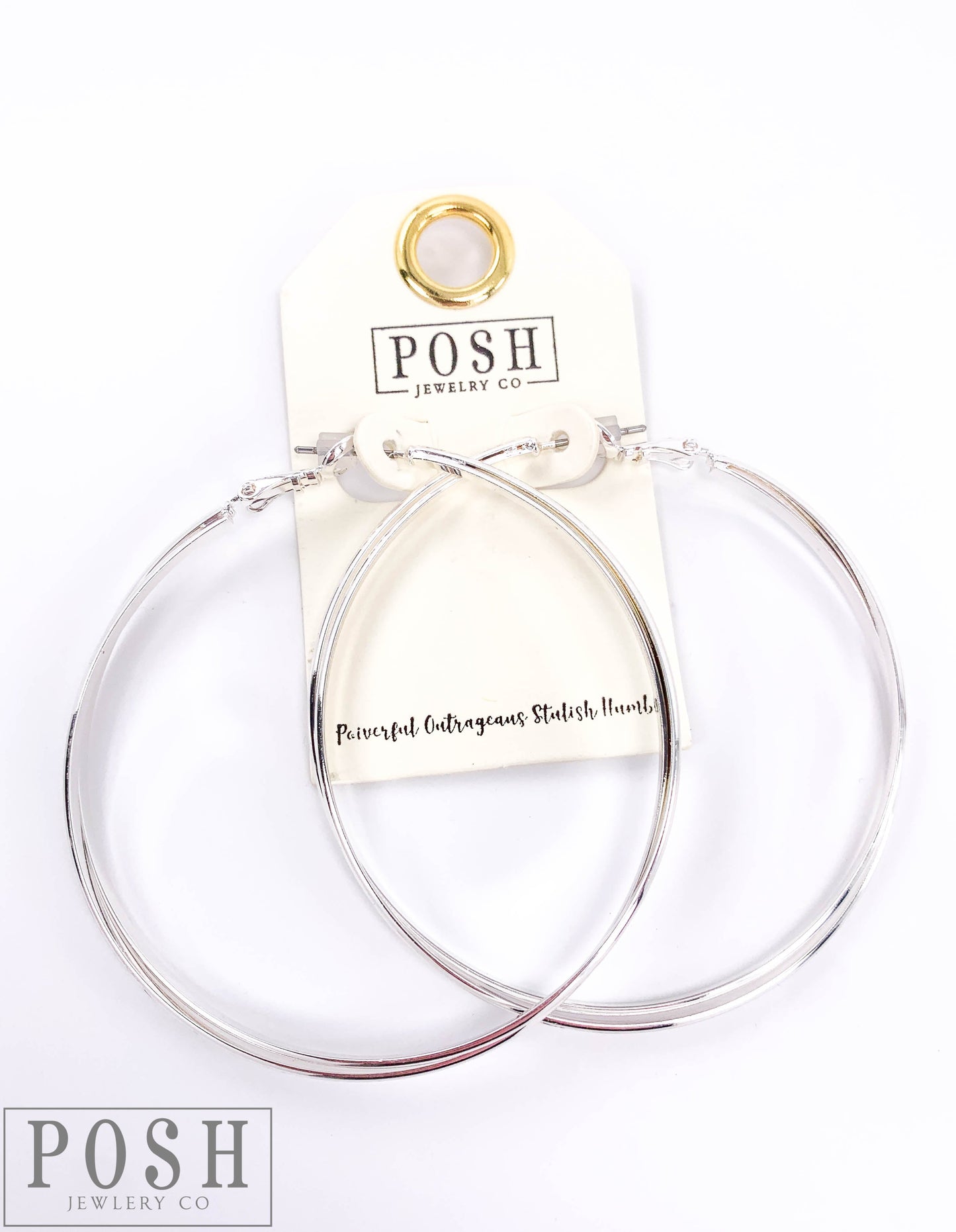 Double twist hoop earring, last call