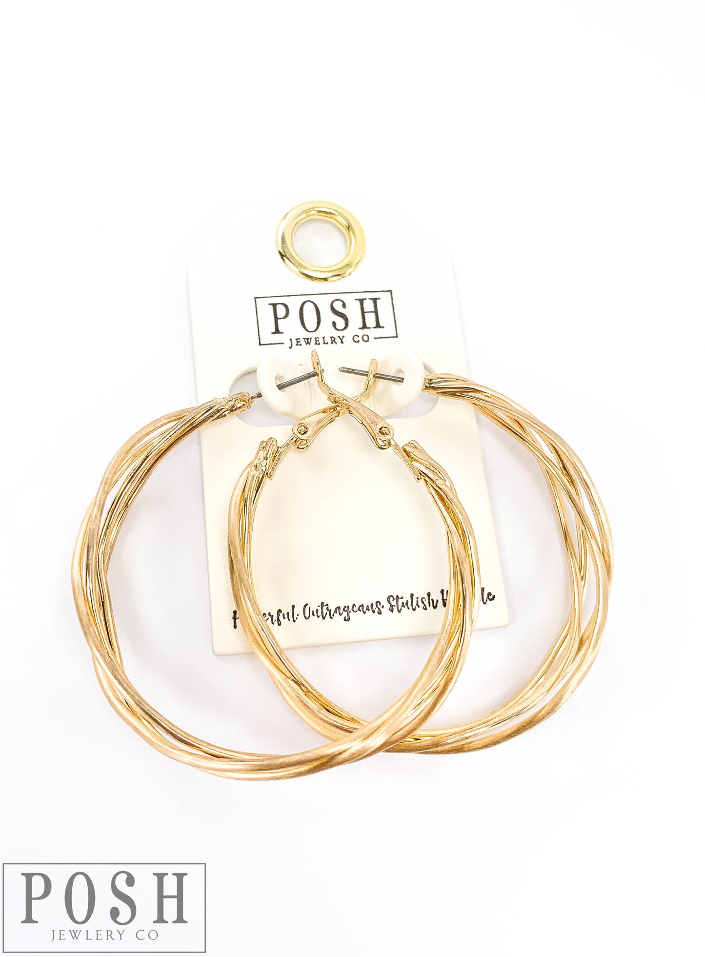 Cage wire hoop earring, last call