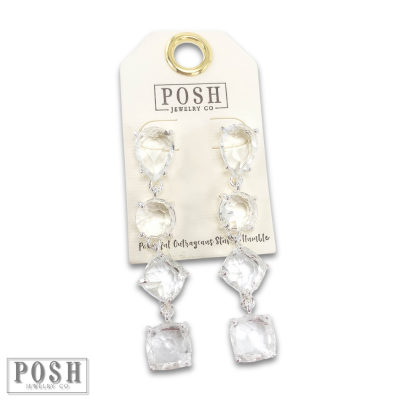 Variety shape rhinestone earring, last call