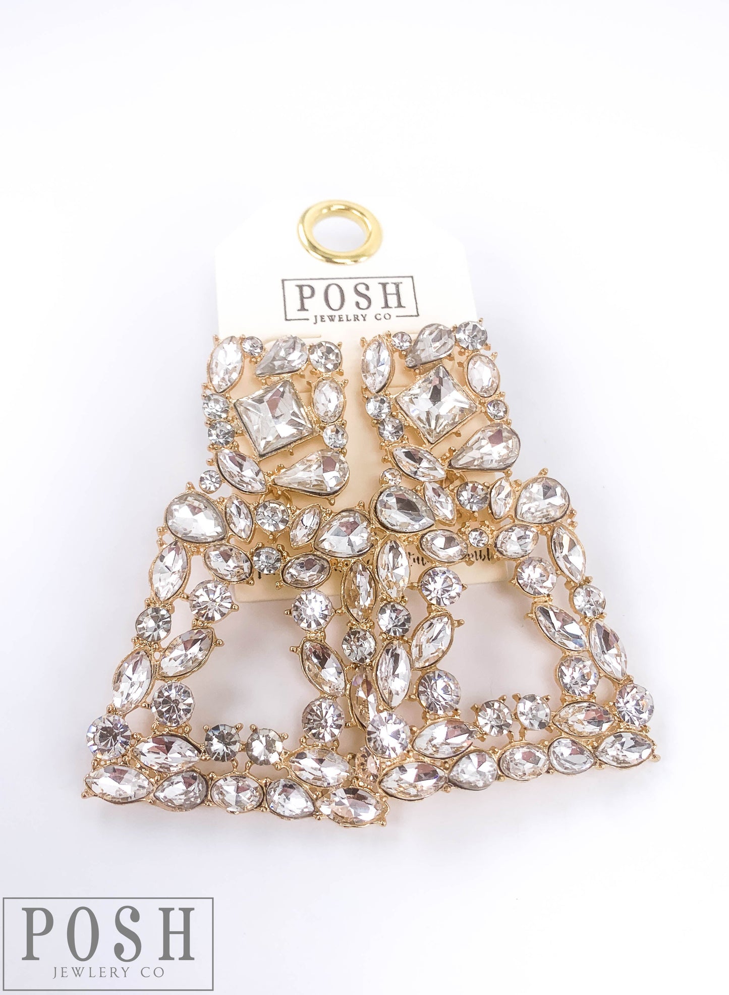 Rhinestone door knocker earring, last call