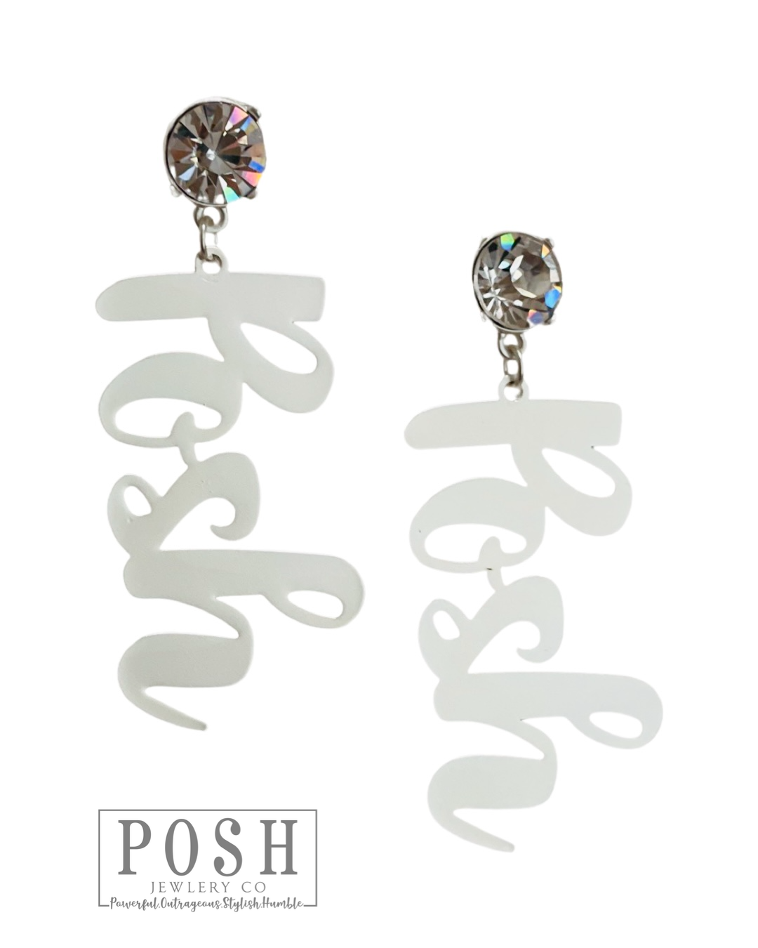 Rhinestone Posh earring, last call