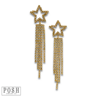 Rhinestone star post earring