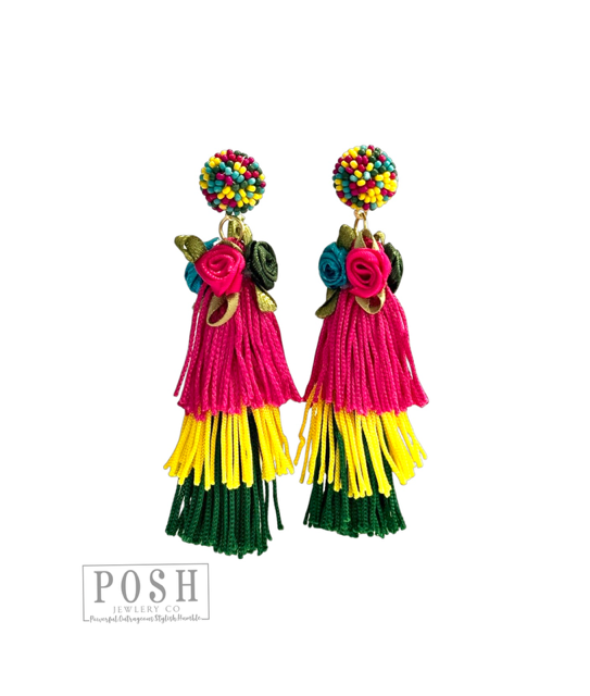 Fiesta fringe earring