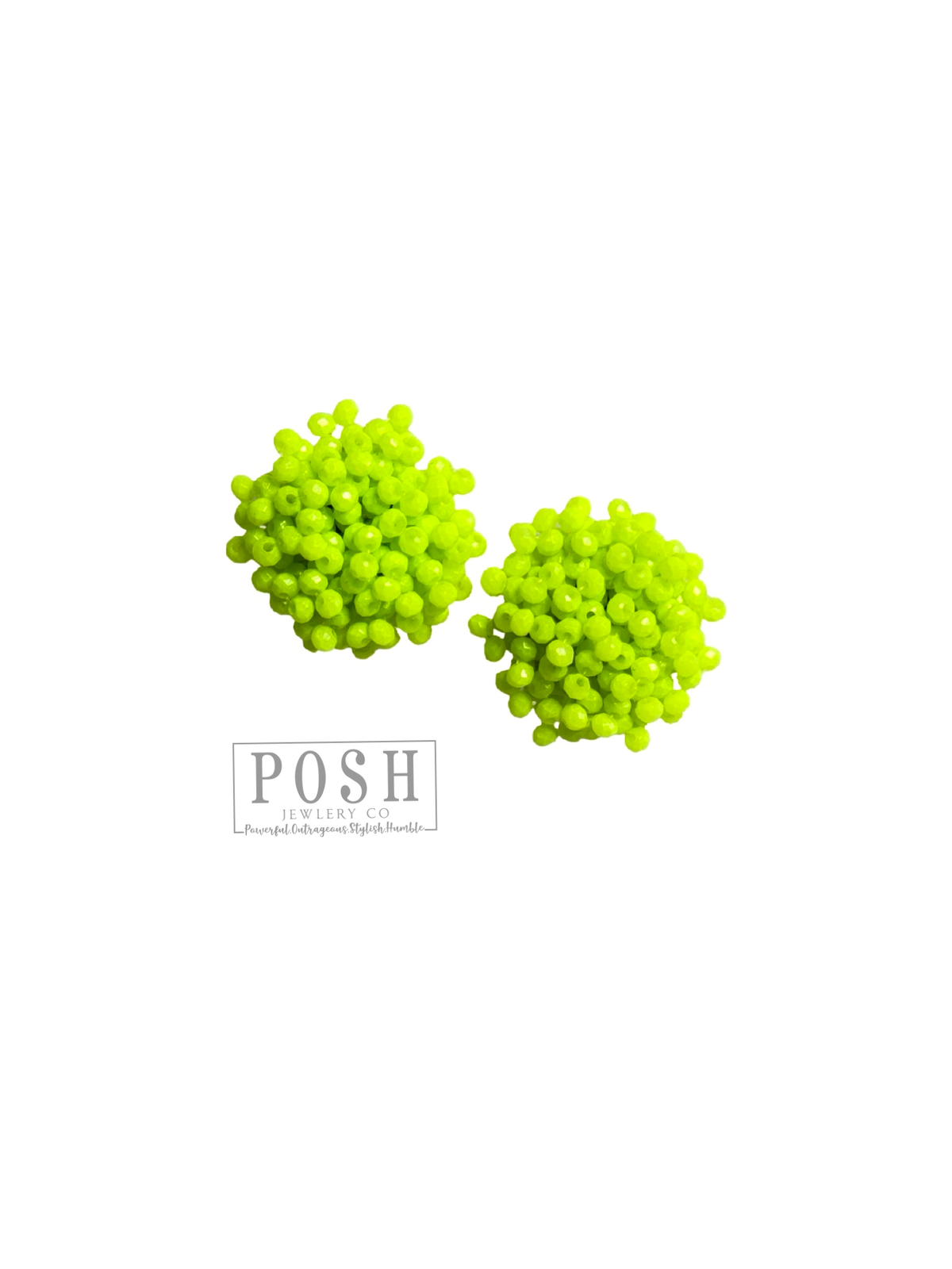 Neon cluster earring