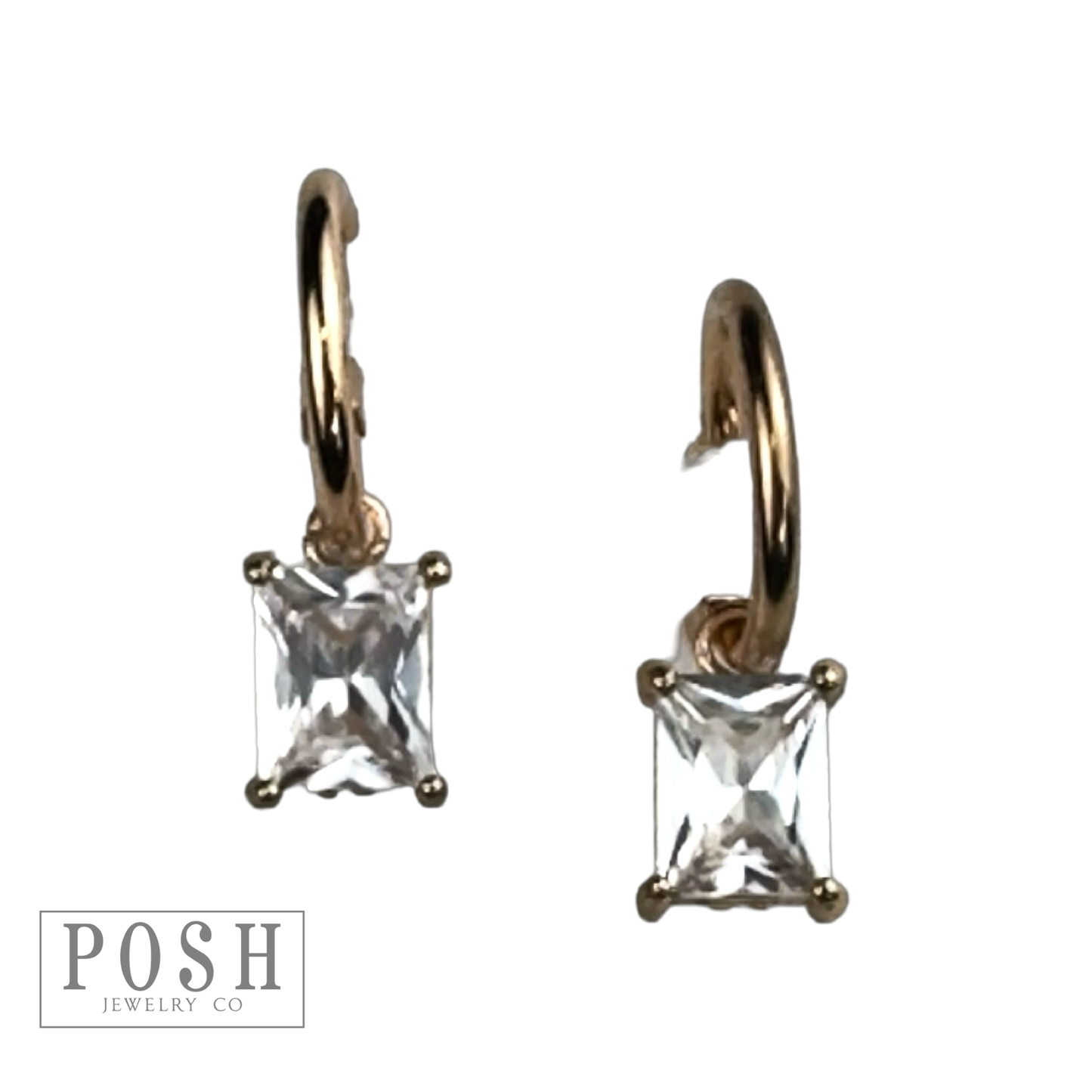 Rhinestone drop earring