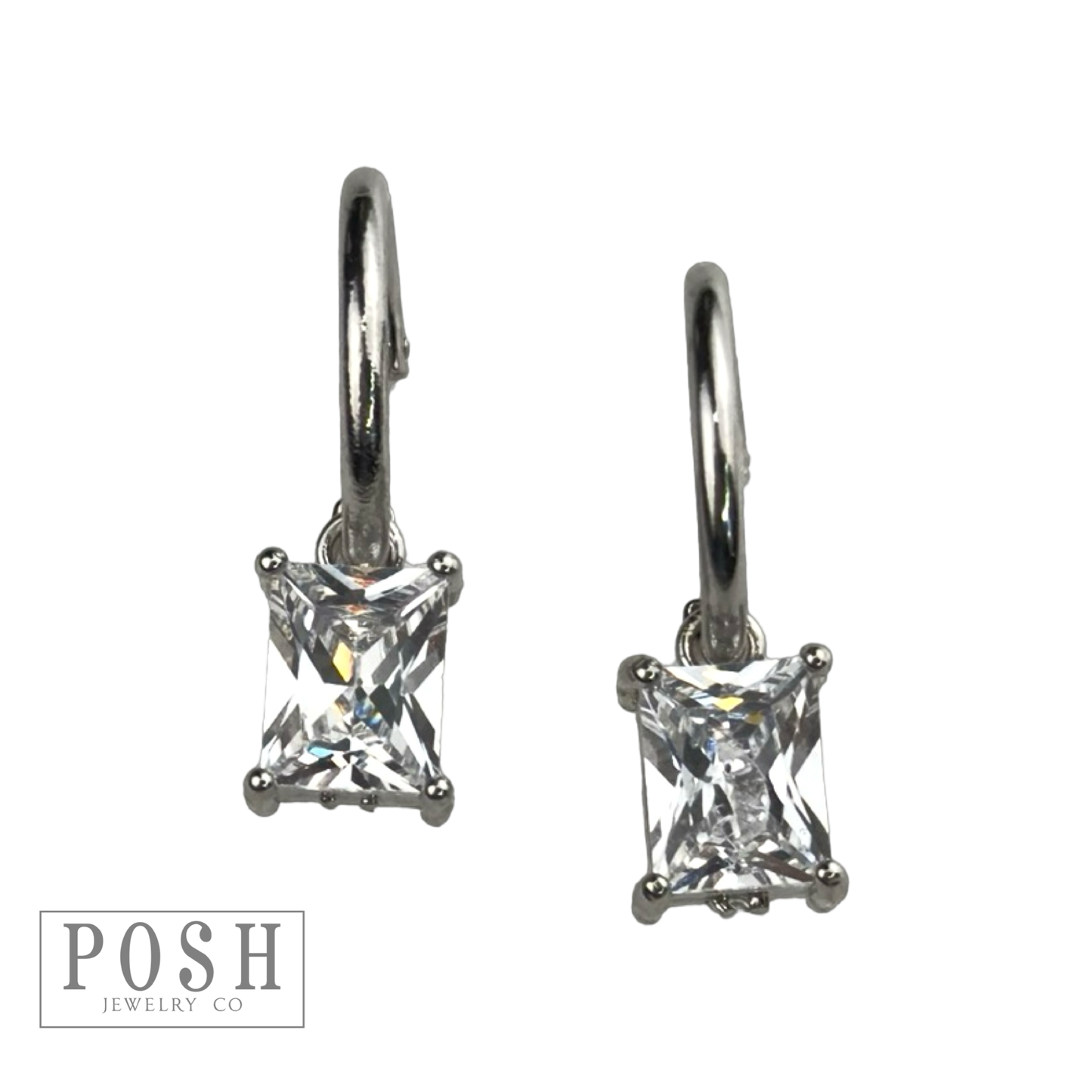 Rhinestone drop earring