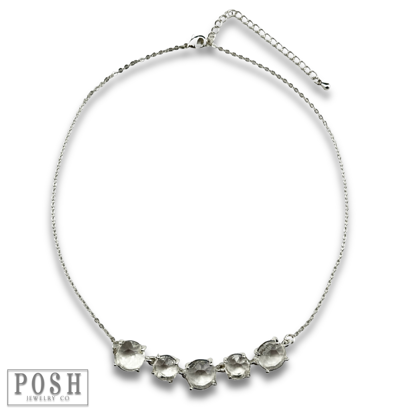 Chain necklace with round stones, last call