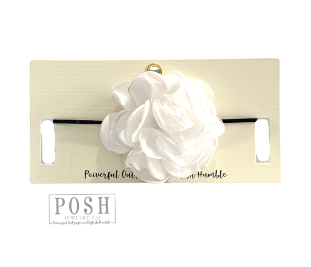 Flower choker necklace, last call