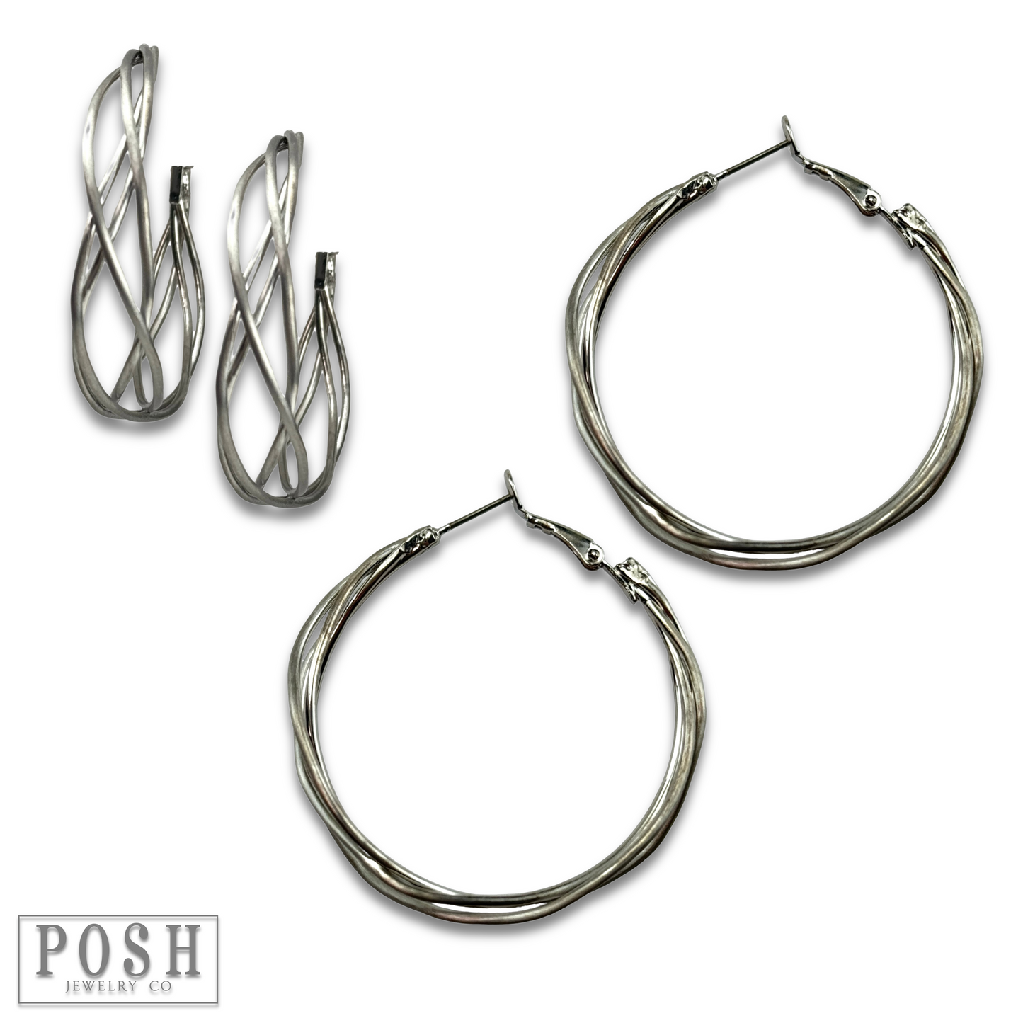 Cage wire hoop earring, last call