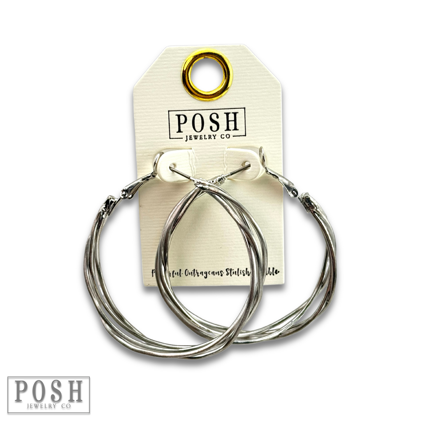 Cage wire hoop earring, last call