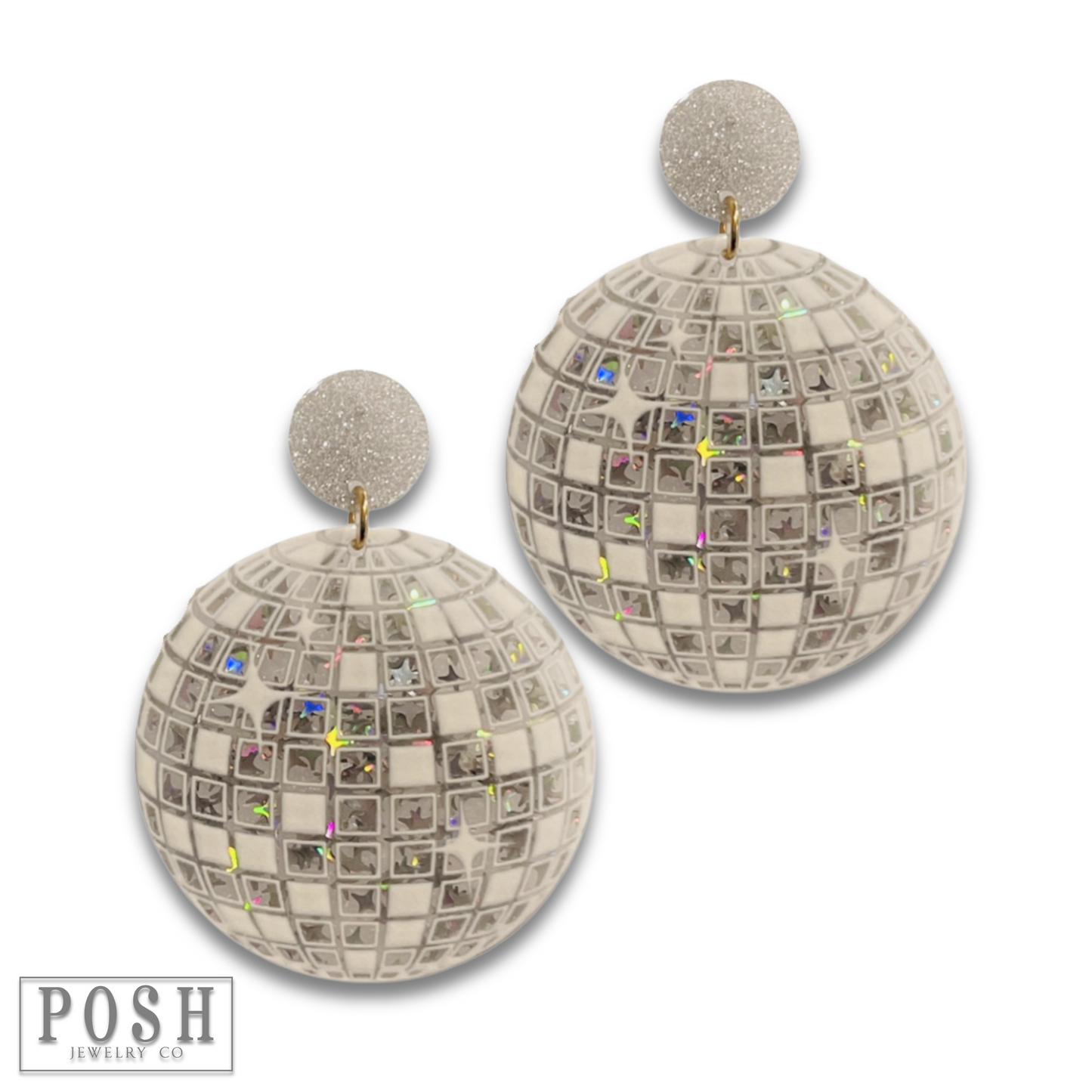 Disco ball earring