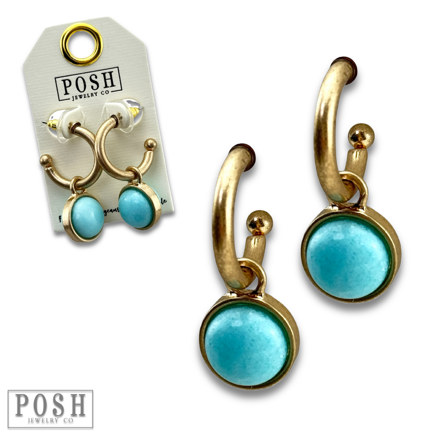 Pearl charm earring