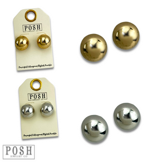 Ball post earring