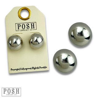 Ball post earring