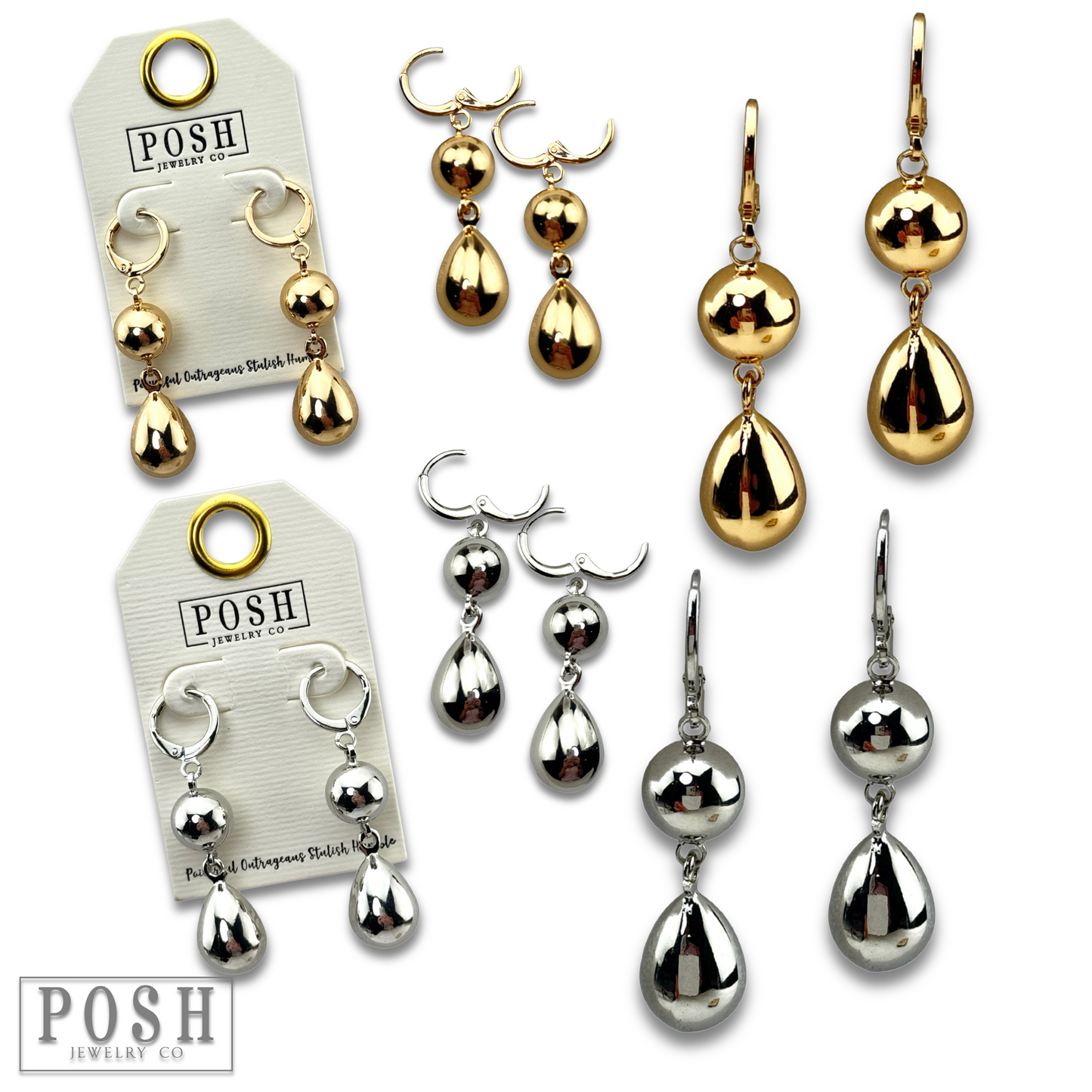 Shiny bead earring