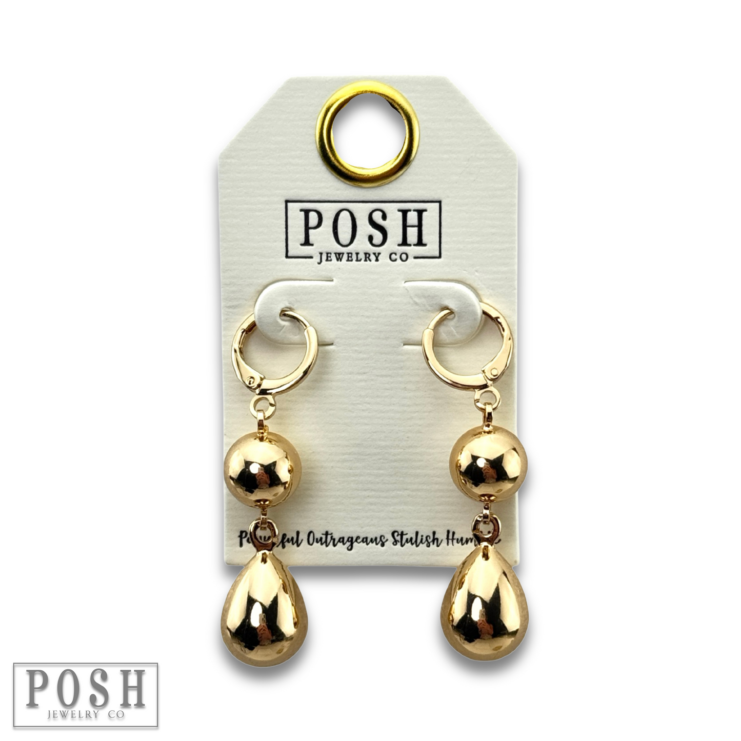 Shiny bead earring
