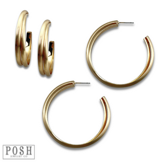 Double hoop earring