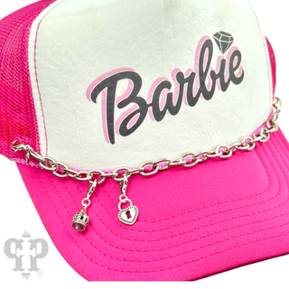 Trucker hat cable chain with charms