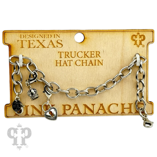 Trucker hat cable chain with charms