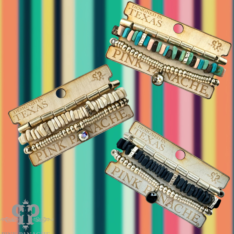 Coconut shell bracelet set