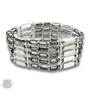 Stretch tube bead bracelet