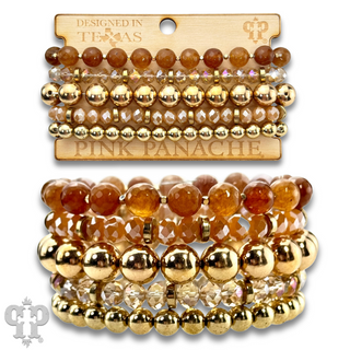 Round bead, curvy fit, stack bracelet