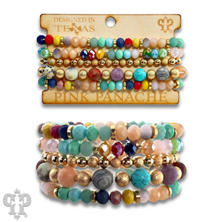 Round bead, curvy fit, stack bracelet