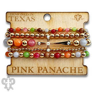 Shiny finish cross bracelet with Austrian crystals