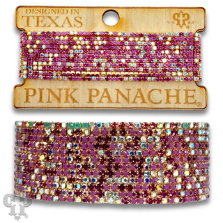 Eleven strand mixed rhinestone bracelet - LC