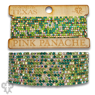 Eleven strand mixed rhinestone bracelet - LC