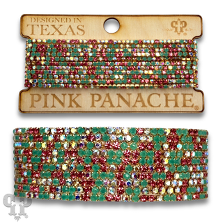 Eleven strand mixed rhinestone bracelet - LC