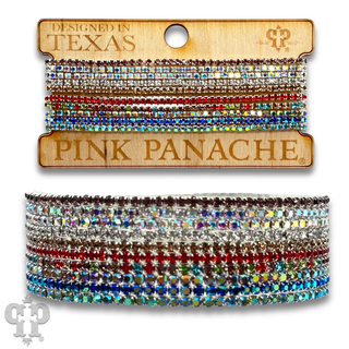 Ten strand rhinestone bracelet set