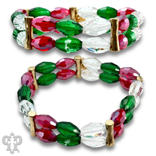 Double strand glass bead bracelet - LC