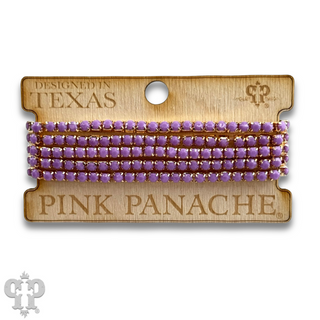 Prong set rhinestone bead bracelet