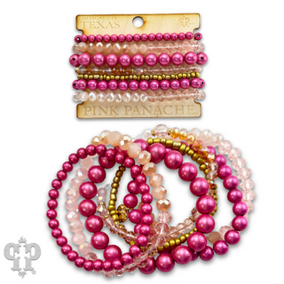 Shining bead mixed bracelet set