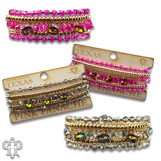 Rhinestone drops bracelet