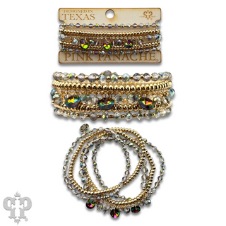 Rhinestone drops bracelet