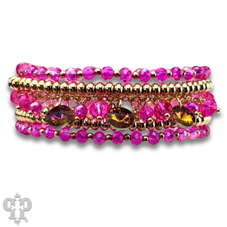 Rhinestone drops bracelet