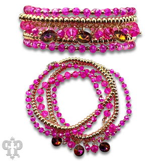 Rhinestone drops bracelet