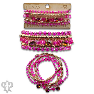 Rhinestone drops bracelet