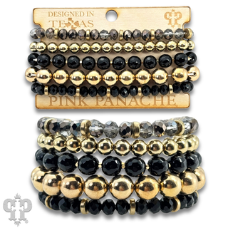 Round bead, curvy fit, stack bracelet