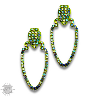 Rhinestone arrowhead earring