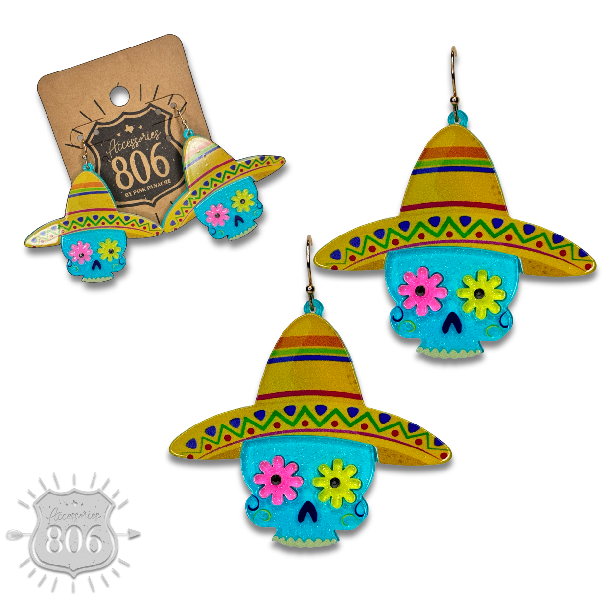 Sugar skull earring, last call
