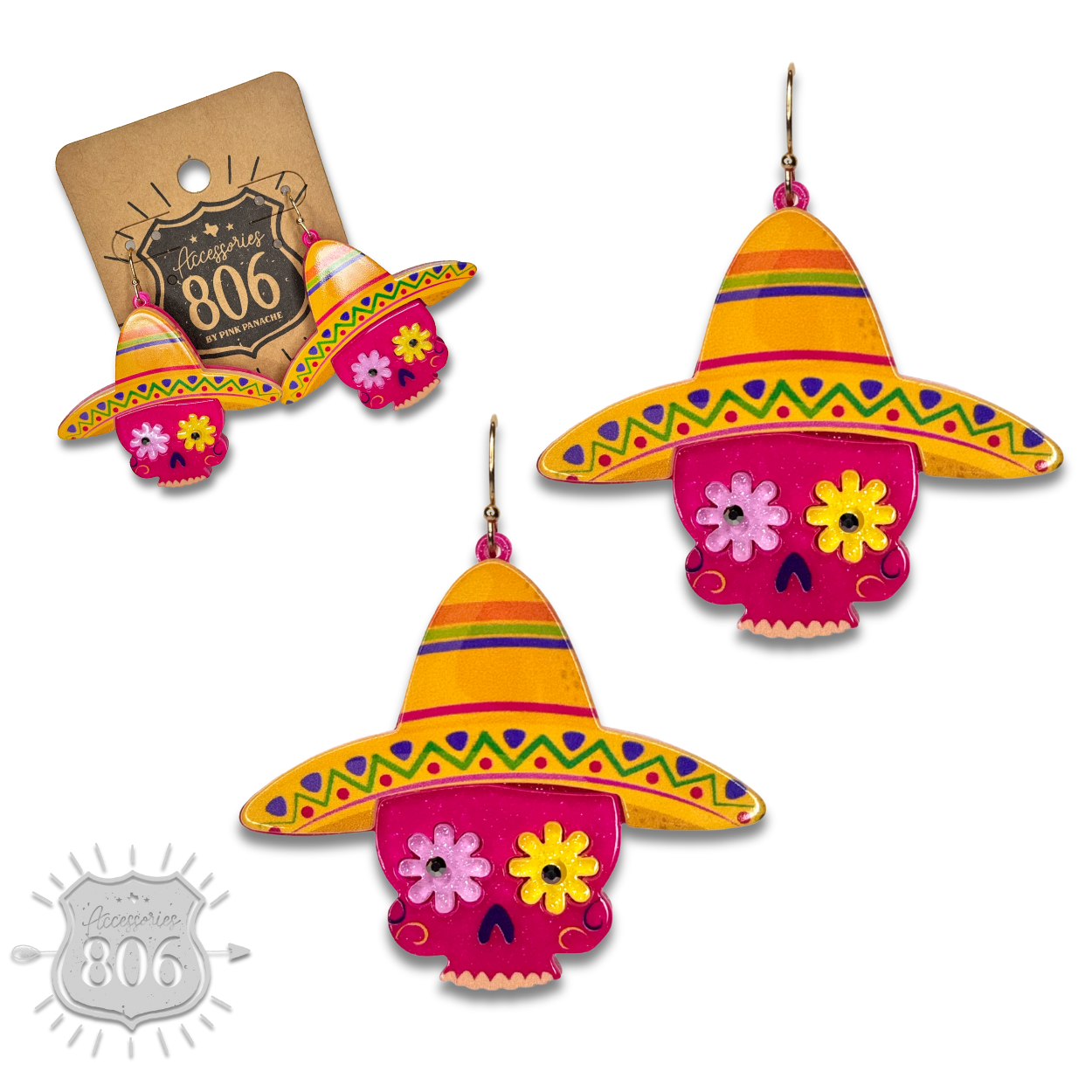 Sugar skull earring, last call
