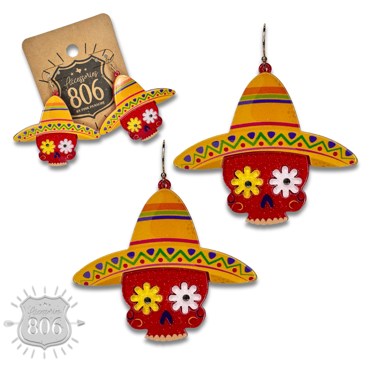 Sugar skull earring, last call