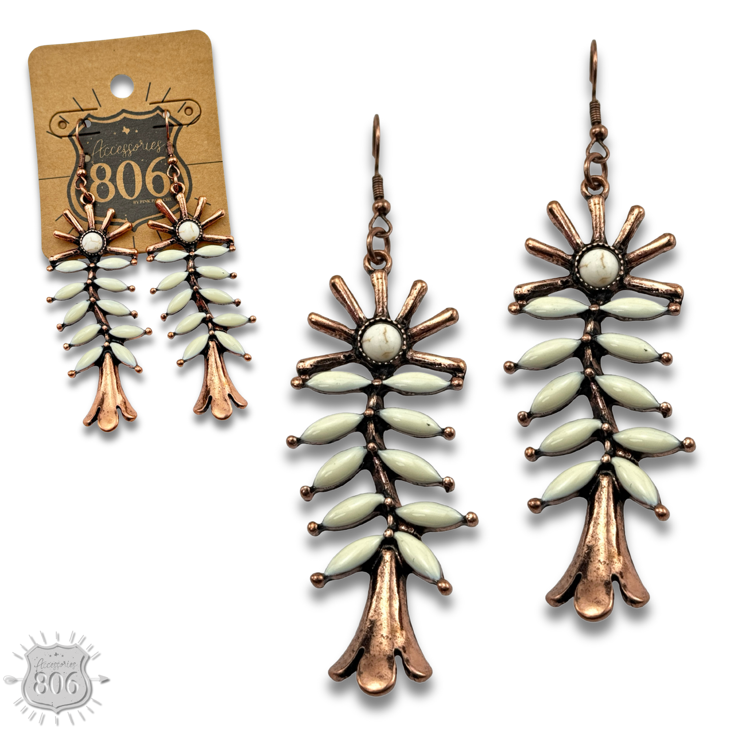 Southwest flower earring